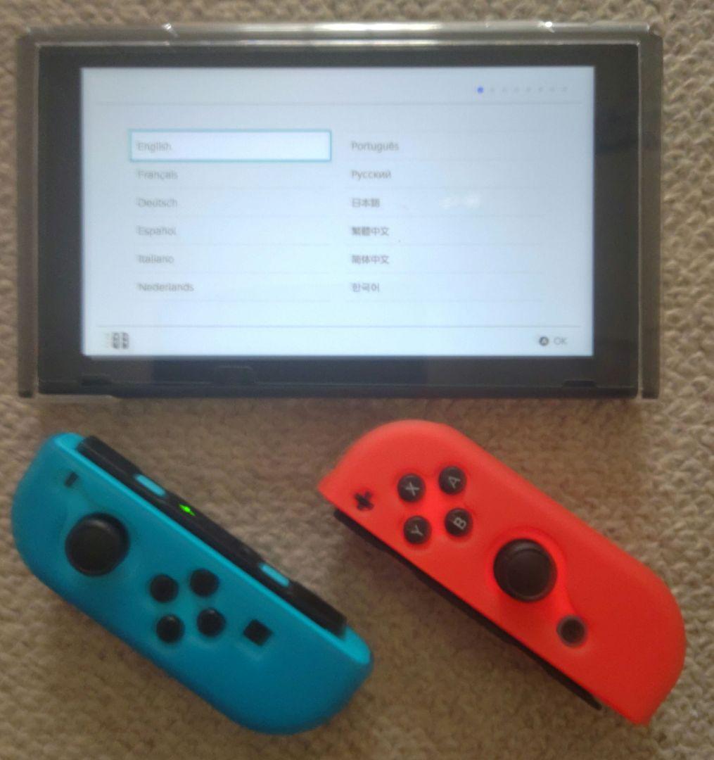 【美品】Nintendo Switch 本体 SDカード128GB・保護カバー付