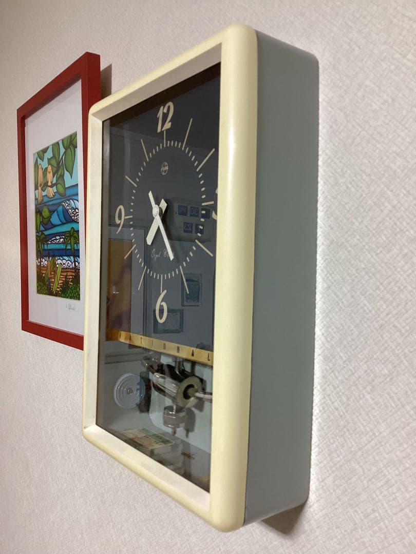 National(現Panasonic)オルゴール時報　振り子時計　昭和30年代