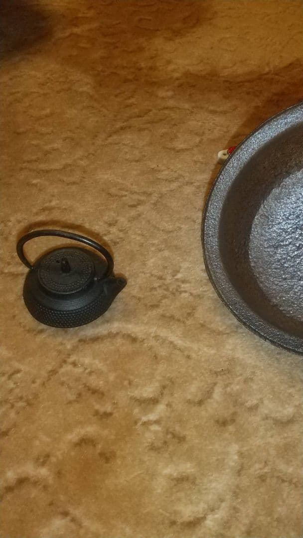 龍文堂 鉄瓶 珍品 草花紋