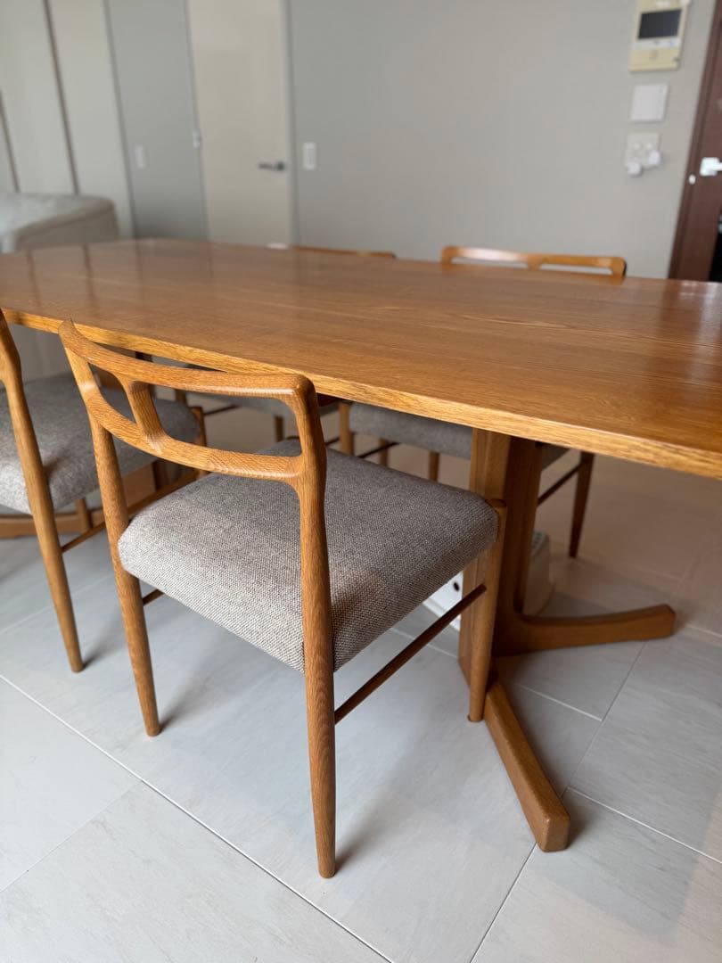 7月限定1万円off 美品)葉山家具 一本木長方形テーブル