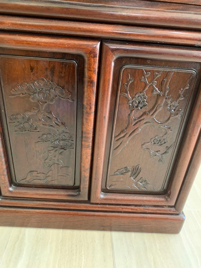 唐木茶箪笥 アンティーク 収納家具 茶箪笥