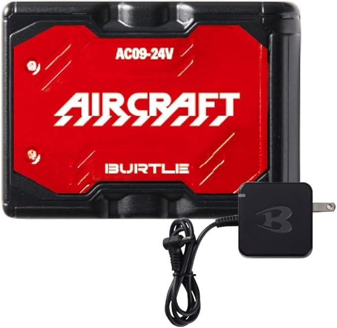 最新24V 新品 バートル AC09 バッテリー レッド 充電器付き空調服用