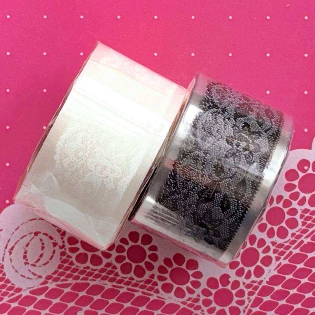 闪砂 花嫁 黒 白 2点セット 2.5cm×5m 海外マスキングテープ - メルカリ