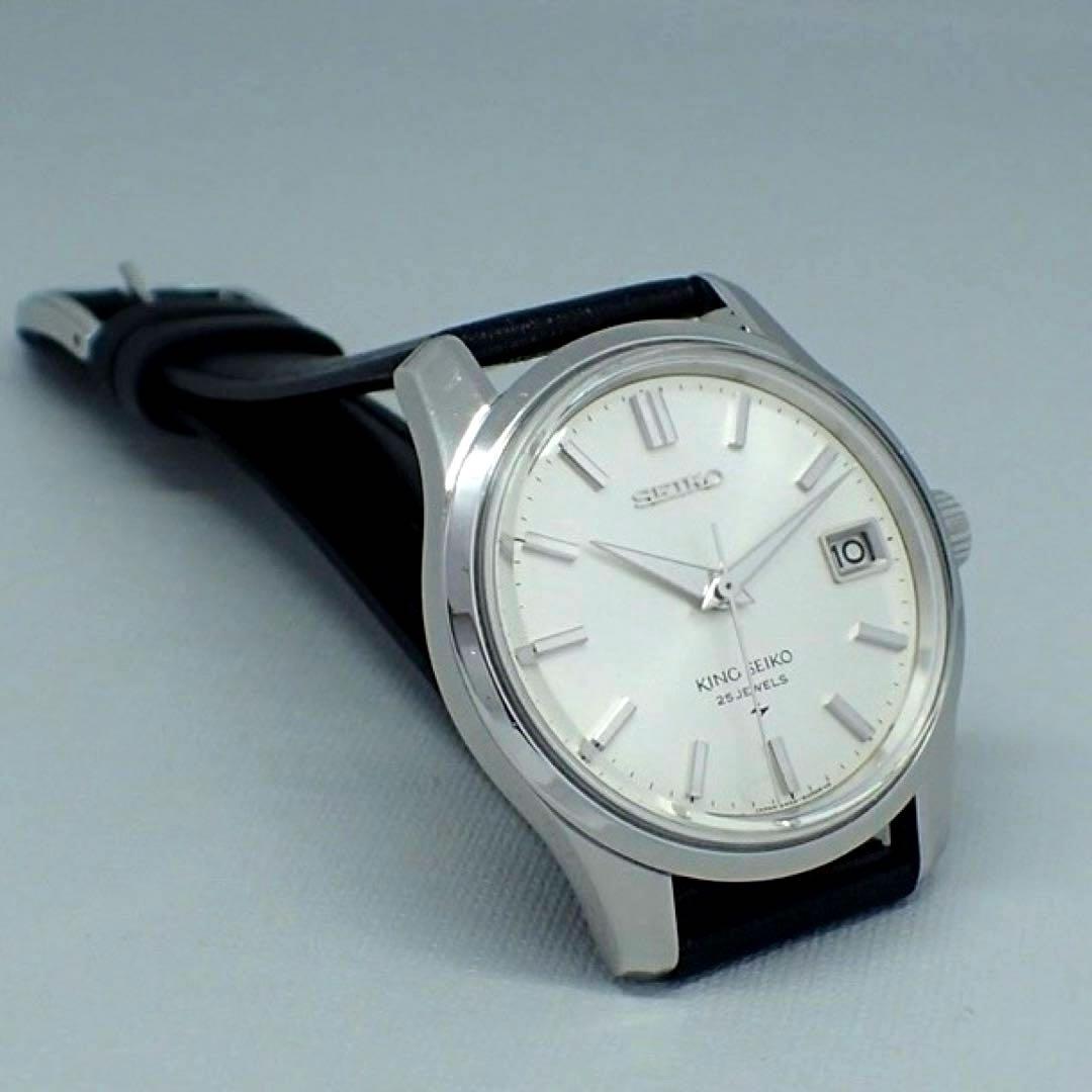 【稼働品OH済】キングセイコー4402-8000後期型ハック機能メンズ手巻き時計