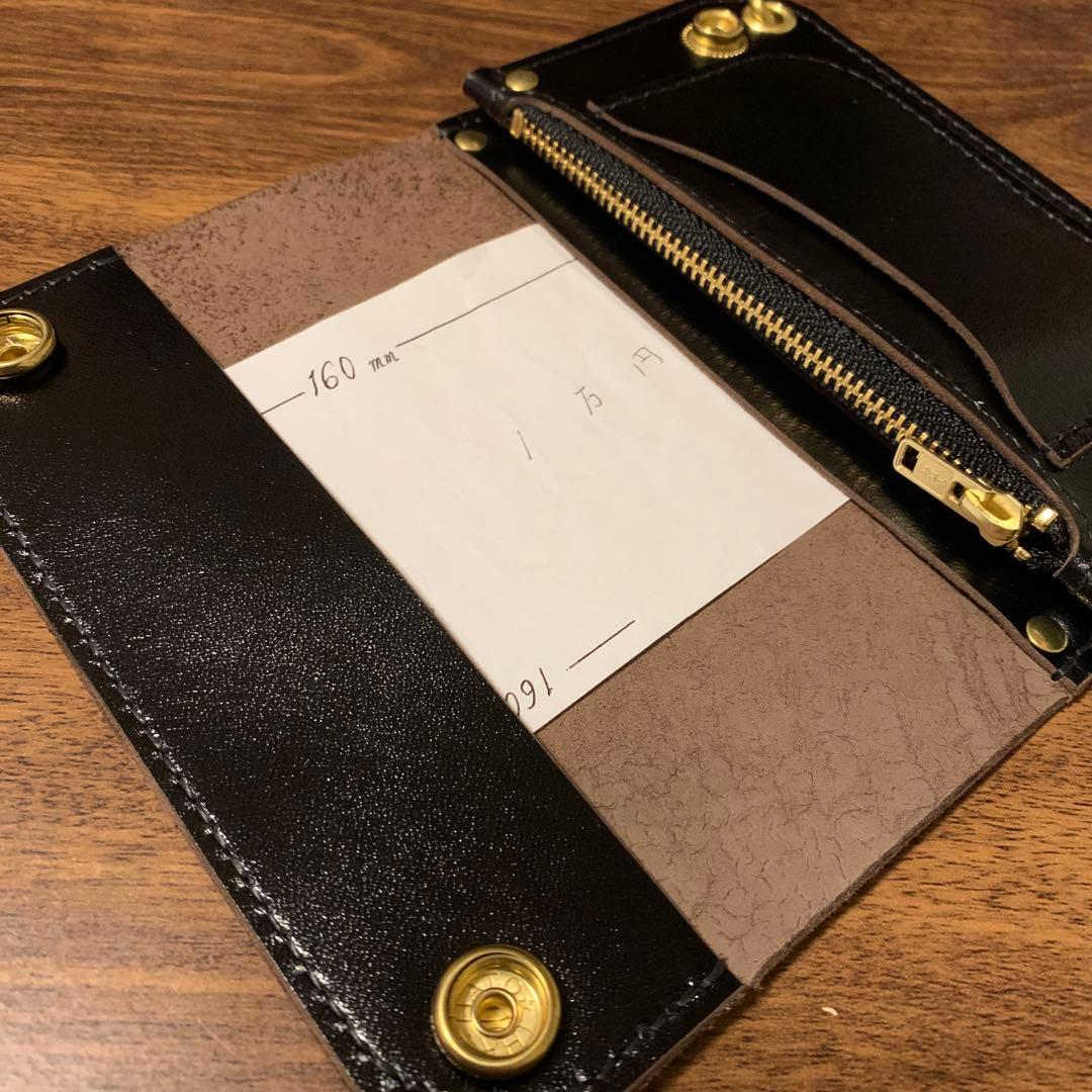 トラッカーウォレット　2層　ミドル　horseleather 素仕上げ