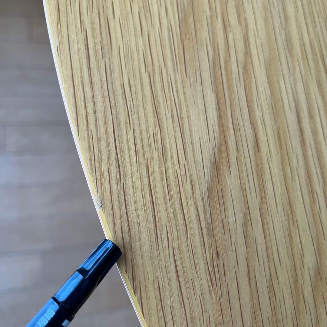 ベルメゾン★集える円形ダイニングテーブル 直径約110cm(解体済)北欧風