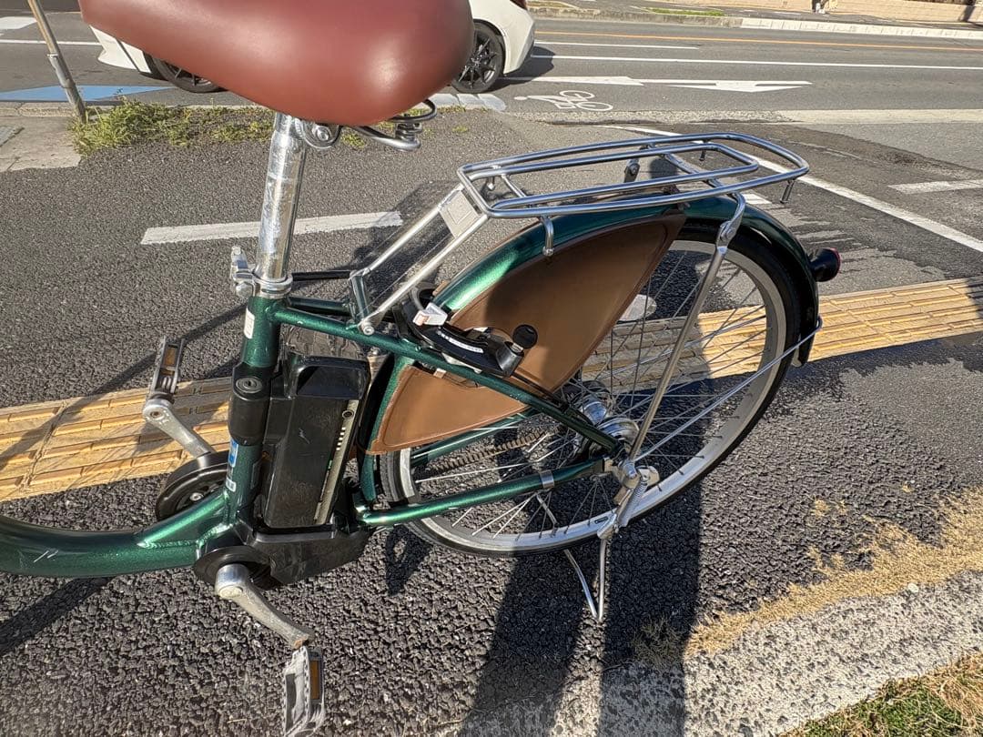 中古24インチブリヂストンベルト式電動アシスト自転車 B400 大阪