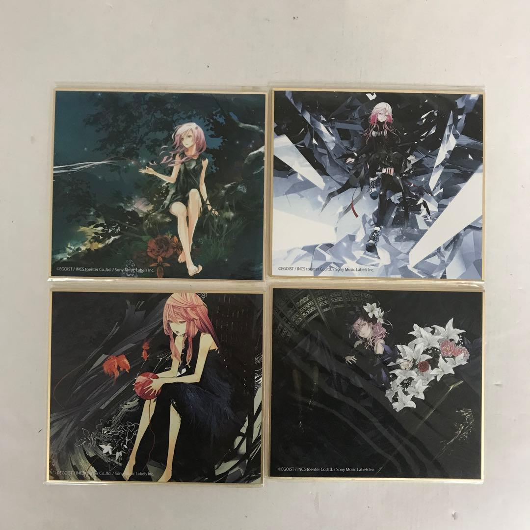 EGOIST スクラッチ ミニ色紙 缶バッジ セット