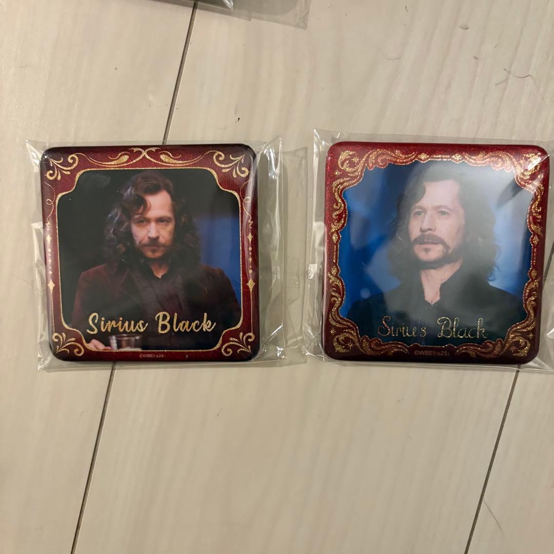 シリウス・ブラック海外限定 ハリーポッター 缶バッジ四角いバッジ 2点