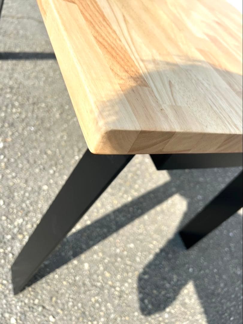 KANADEMONO ダイニング テーブル ラバーウッド N×Black