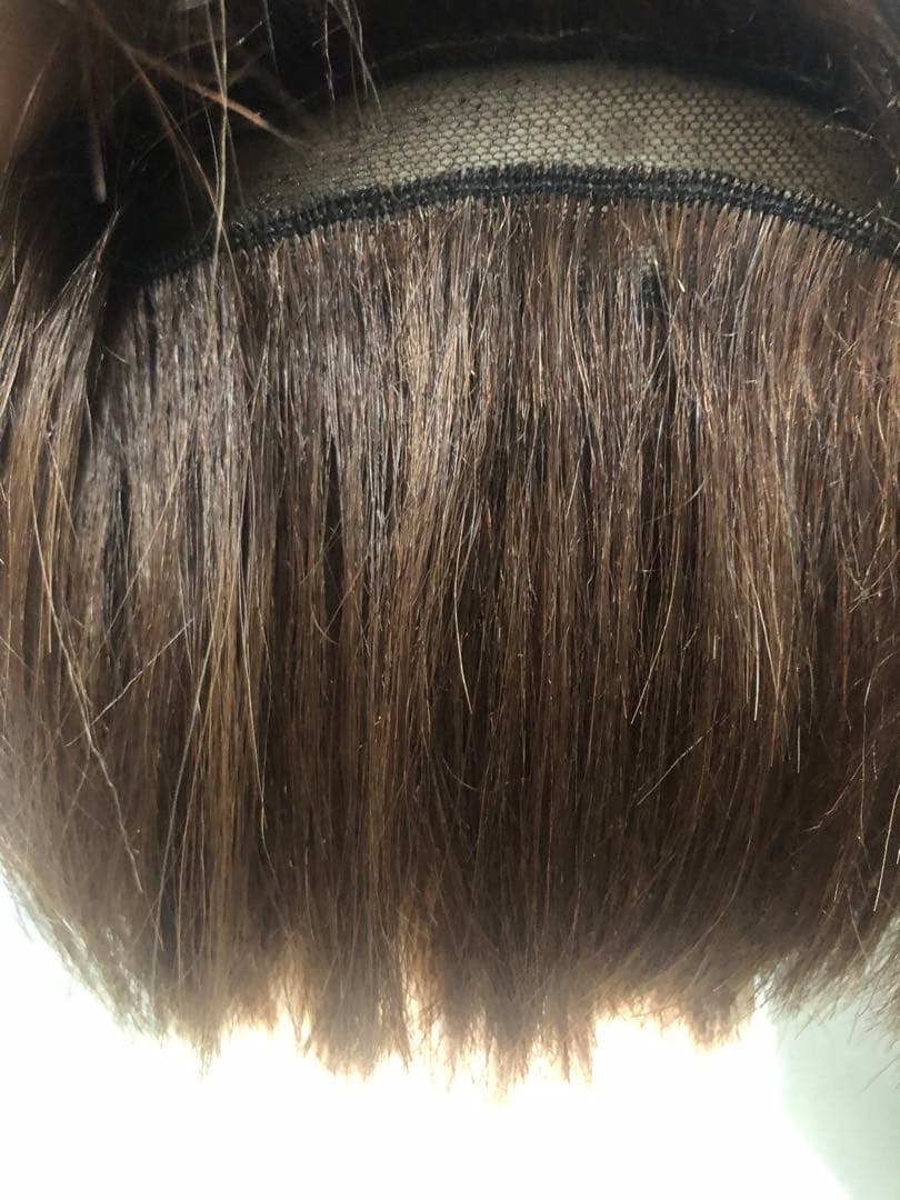 人毛ショートウィッグ Sサイズ　訳あり