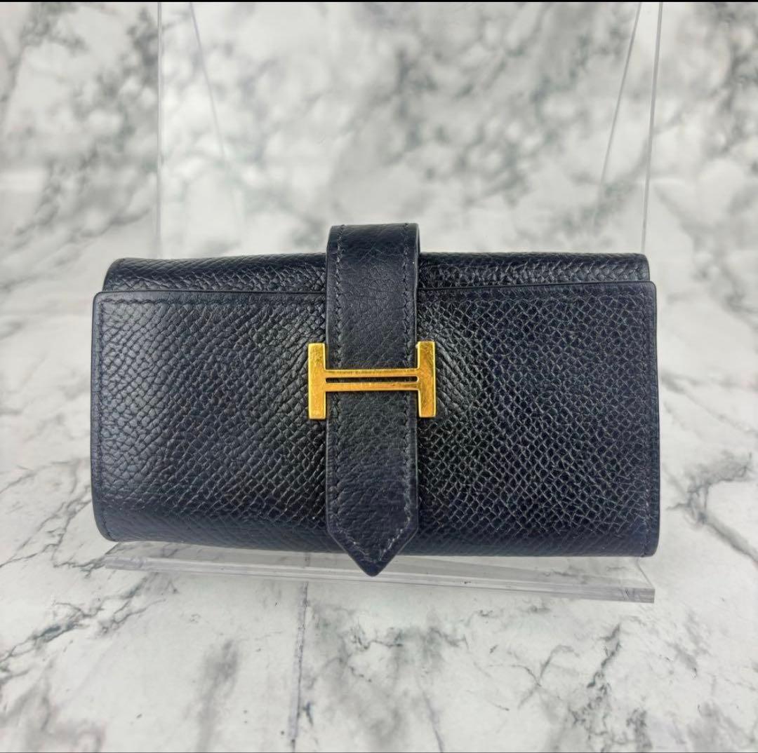 85 HERMES エルメス べアン キーケース 6連 L刻印