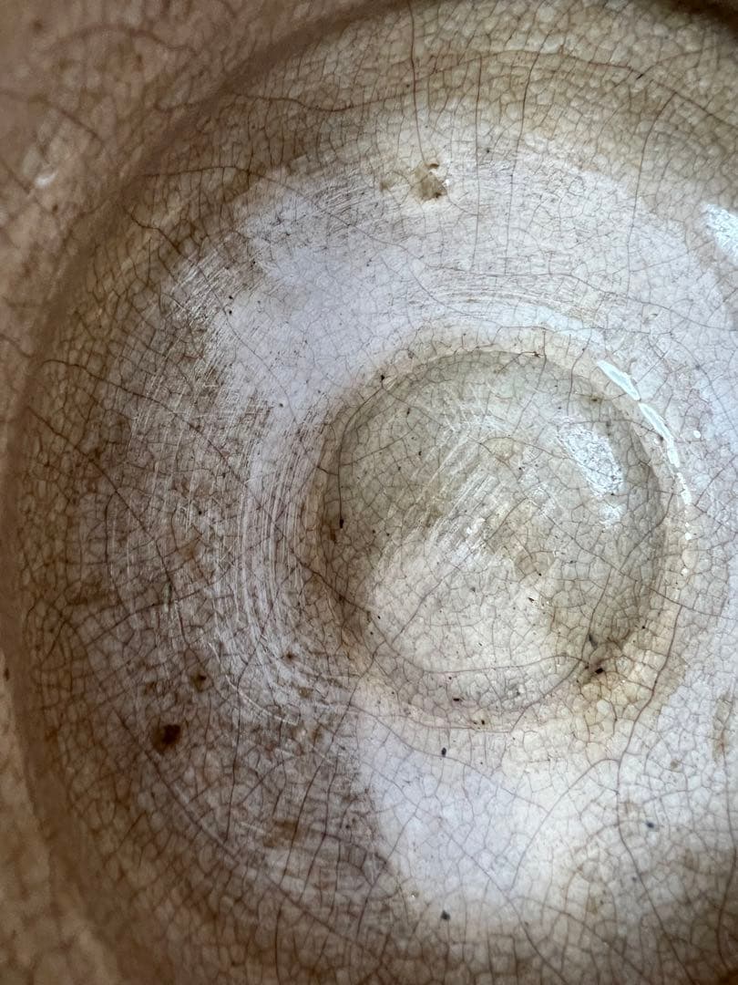 茶道具　志野焼　抹茶碗　陶印有り