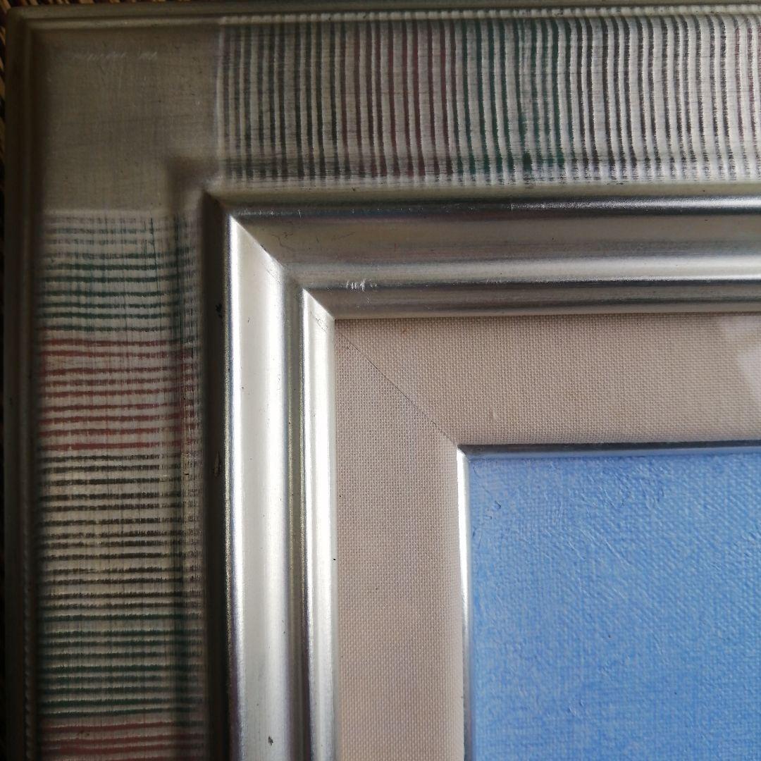 安田英明　「紫陽花」　油彩画 　額装　F4　　あじさい