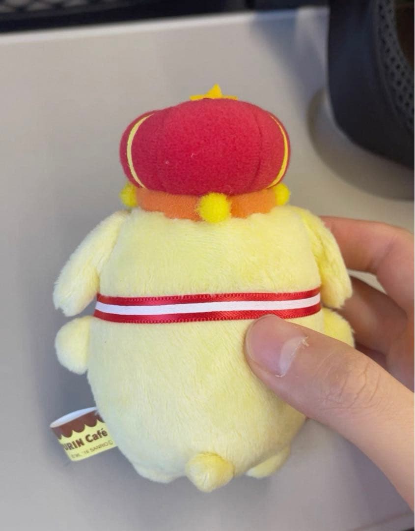 ポムポムプリンカフェ 王冠付きマスコット