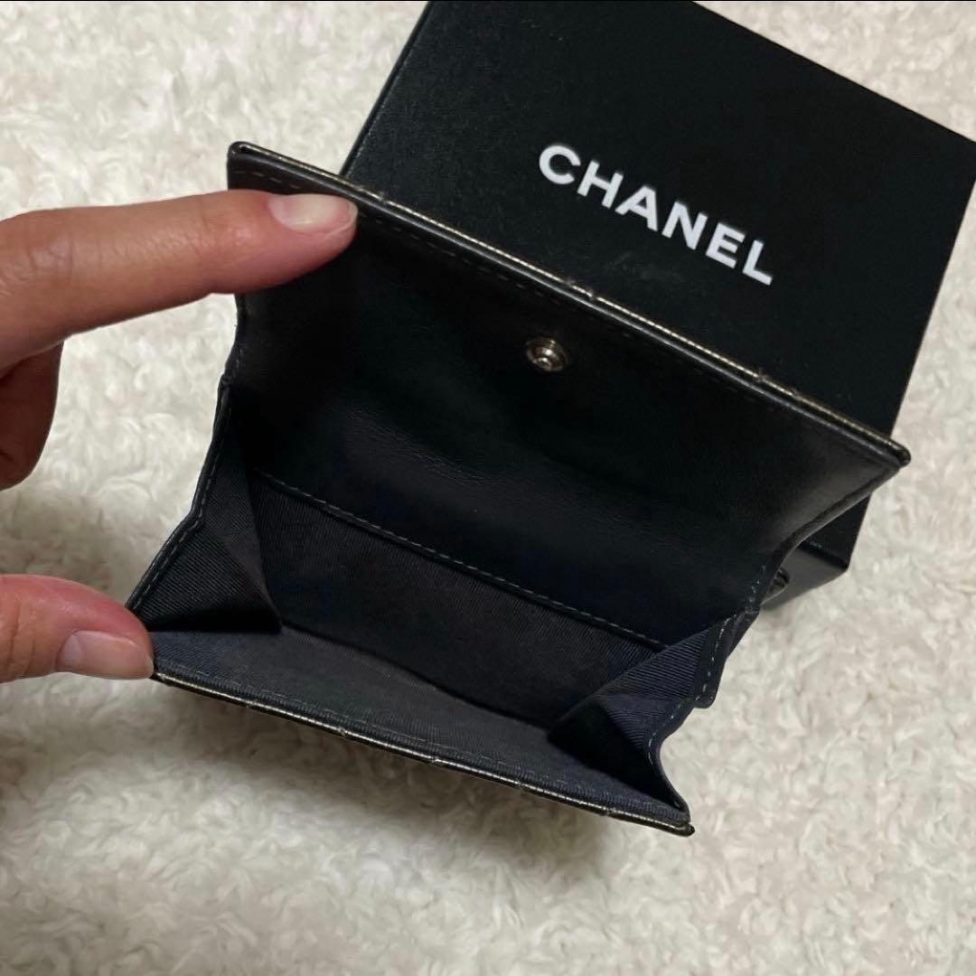 クミミ様用 CHANEL シャネル 二つ折り財布 シンプルお洒落可愛い 箱付き