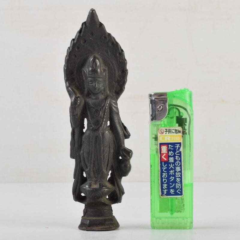 仏教美術 古銅 観音像 仏像 置物 C 9103 - メルカリ