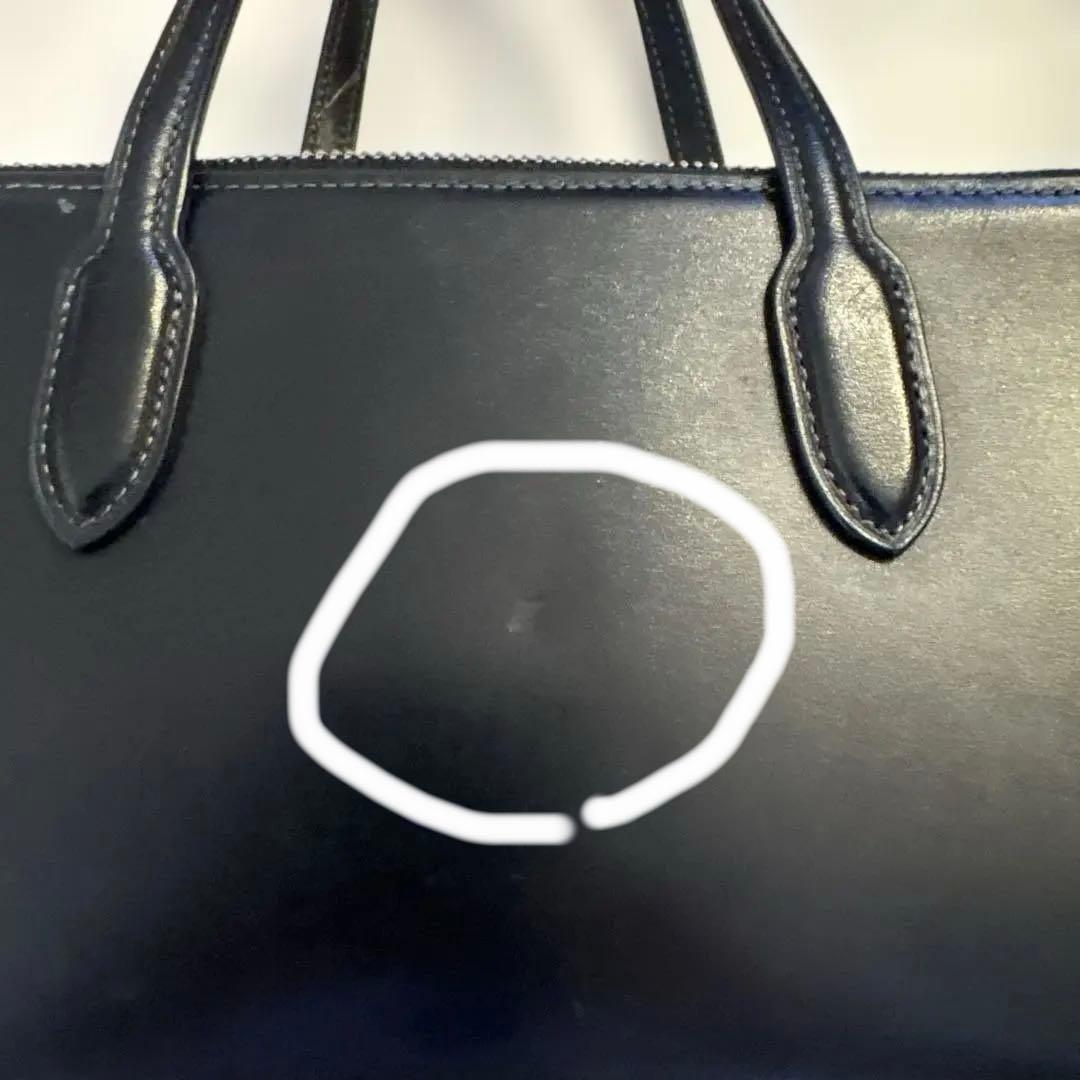 COACH ブラックレザー ショルダーバッグ