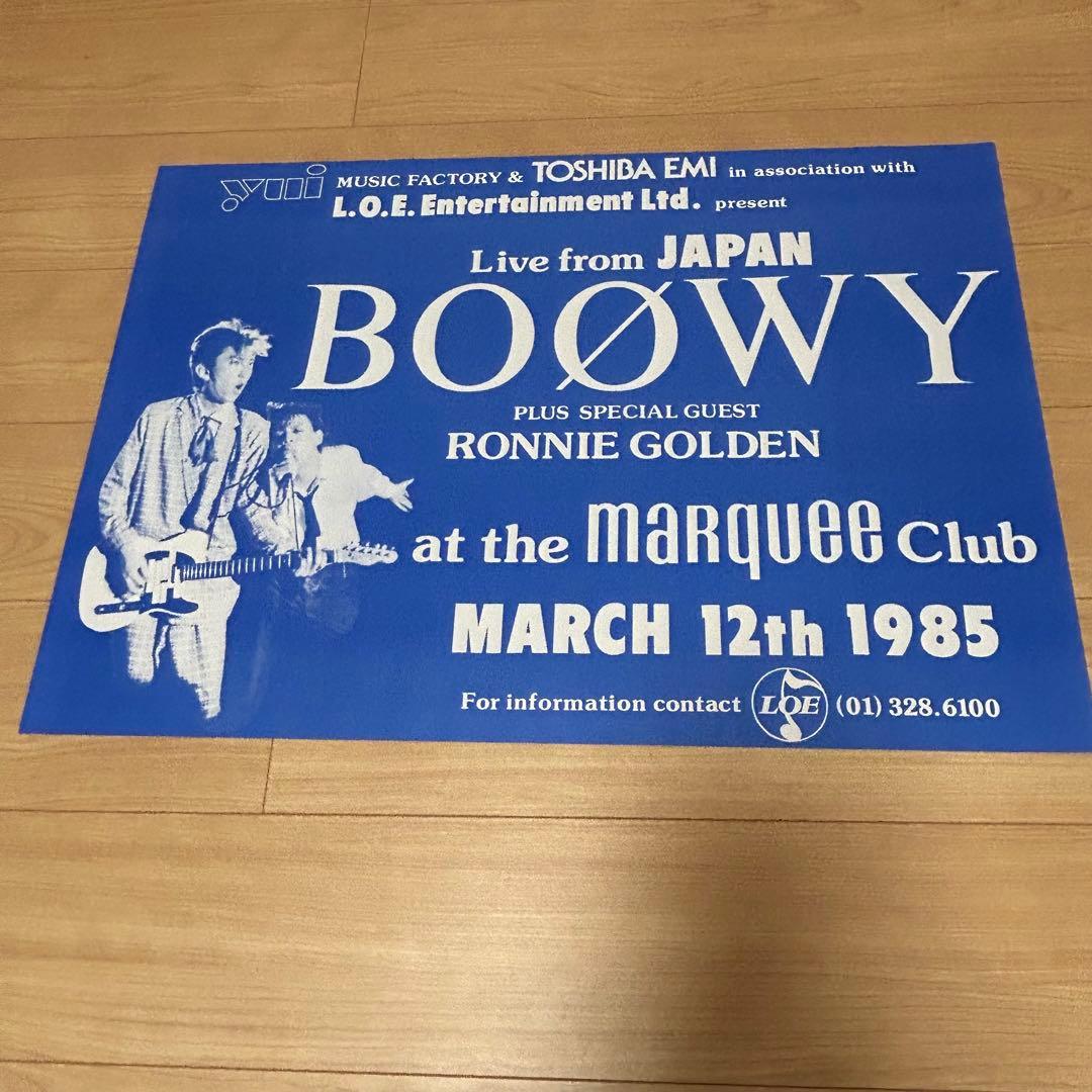 BOOWY マーキークラブ 復刻版ポスター - メルカリ