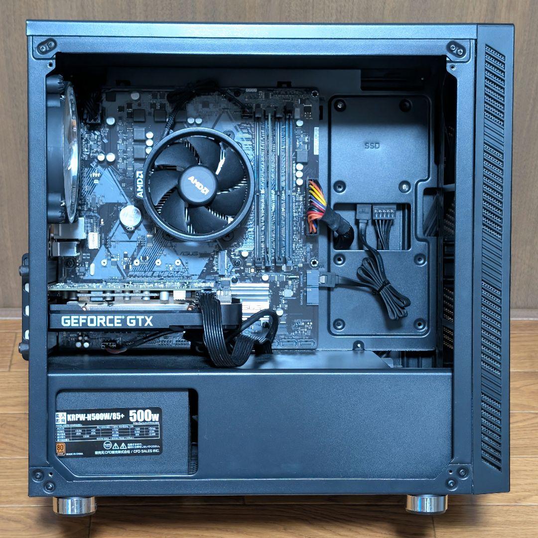 自作PC Ryzen5 2600 GTX1660super 即動作OK - メルカリ
