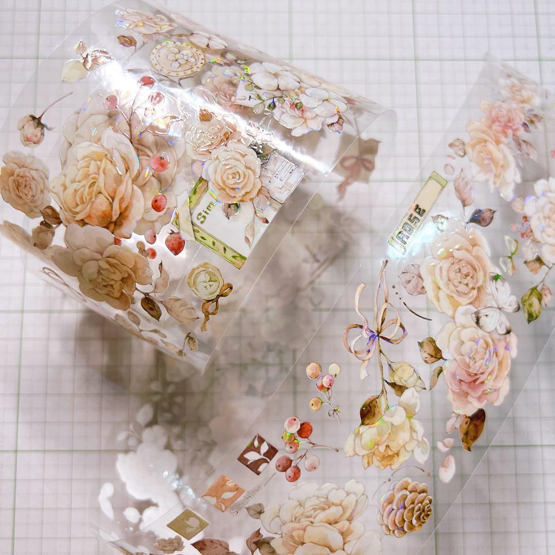 M124】 海外マステ(PETテープ) 1ループ約100cm おすそ分け - メルカリ