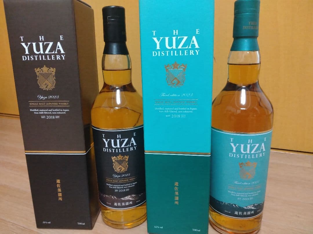 THE YUZA DISTILLERY Yuzaウイスキー二本 飲料・酒