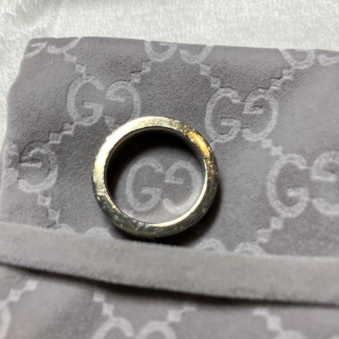 GUCCI インターロッキング G リング Ag925 12号　ロゴ