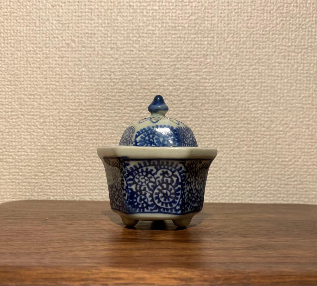 ♢野々村仁清？ 瀬戸釉 三足 香合 江戸時代 コレクション 骨董品