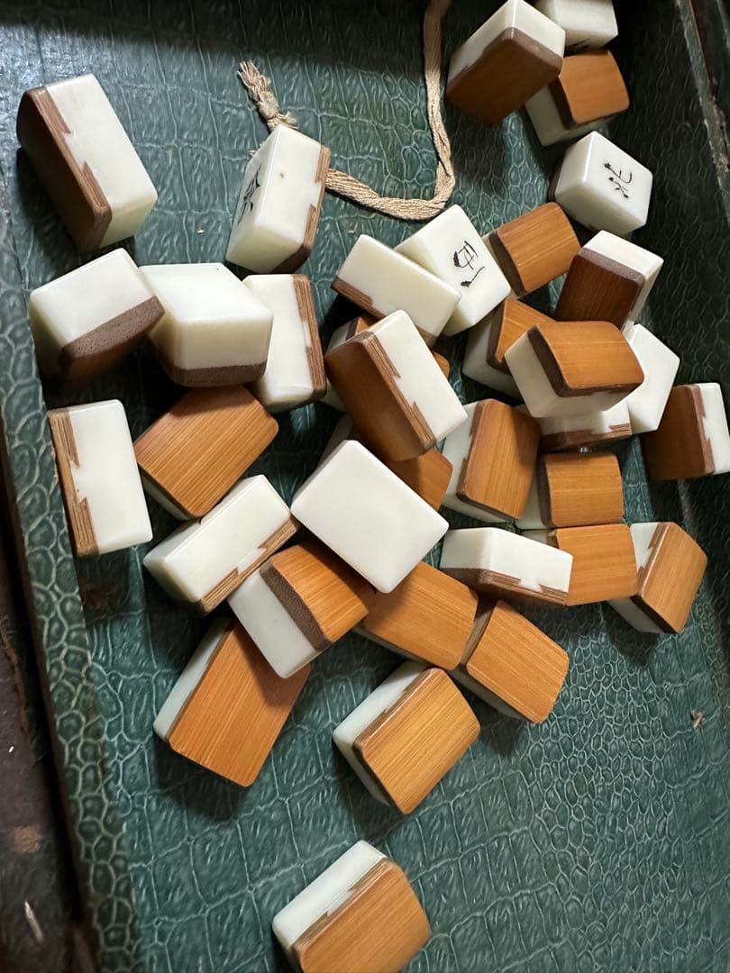 昭和レトロ 麻雀牌セット 竹牌 アンティーク ヴィンテージ ビンテージ