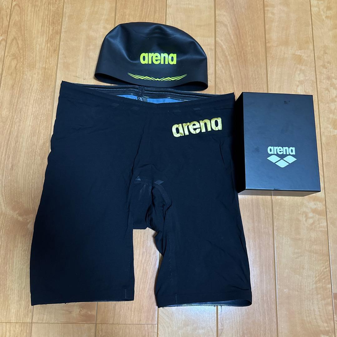 arena 競泳水着・キャップセット アリーナ（arena） メンズ フィットネス水着 キャップ ゴーグル 3点