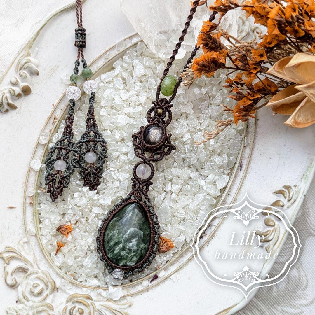 1267 マクラメハンドメイドネックレス