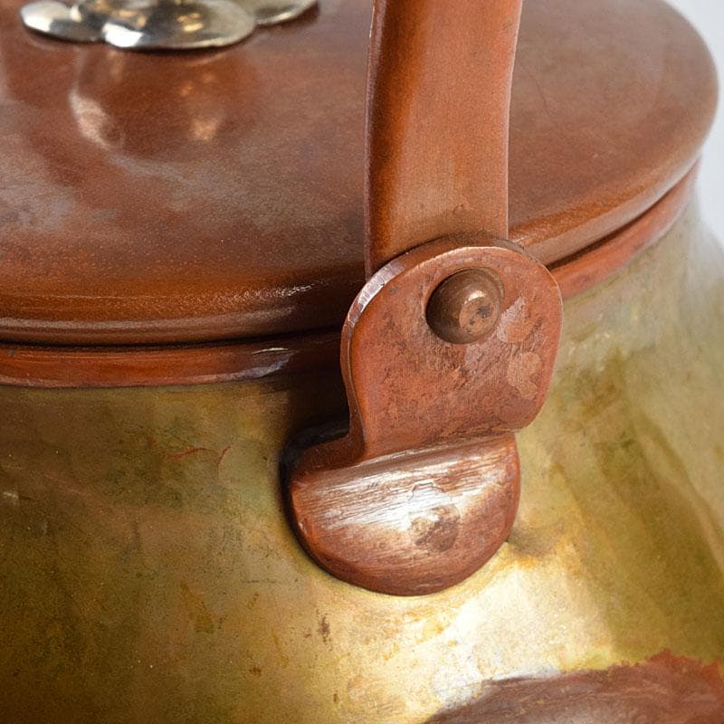 煎茶道具 銅製 銀摘 湯沸 水注 時代箱 U R9474H