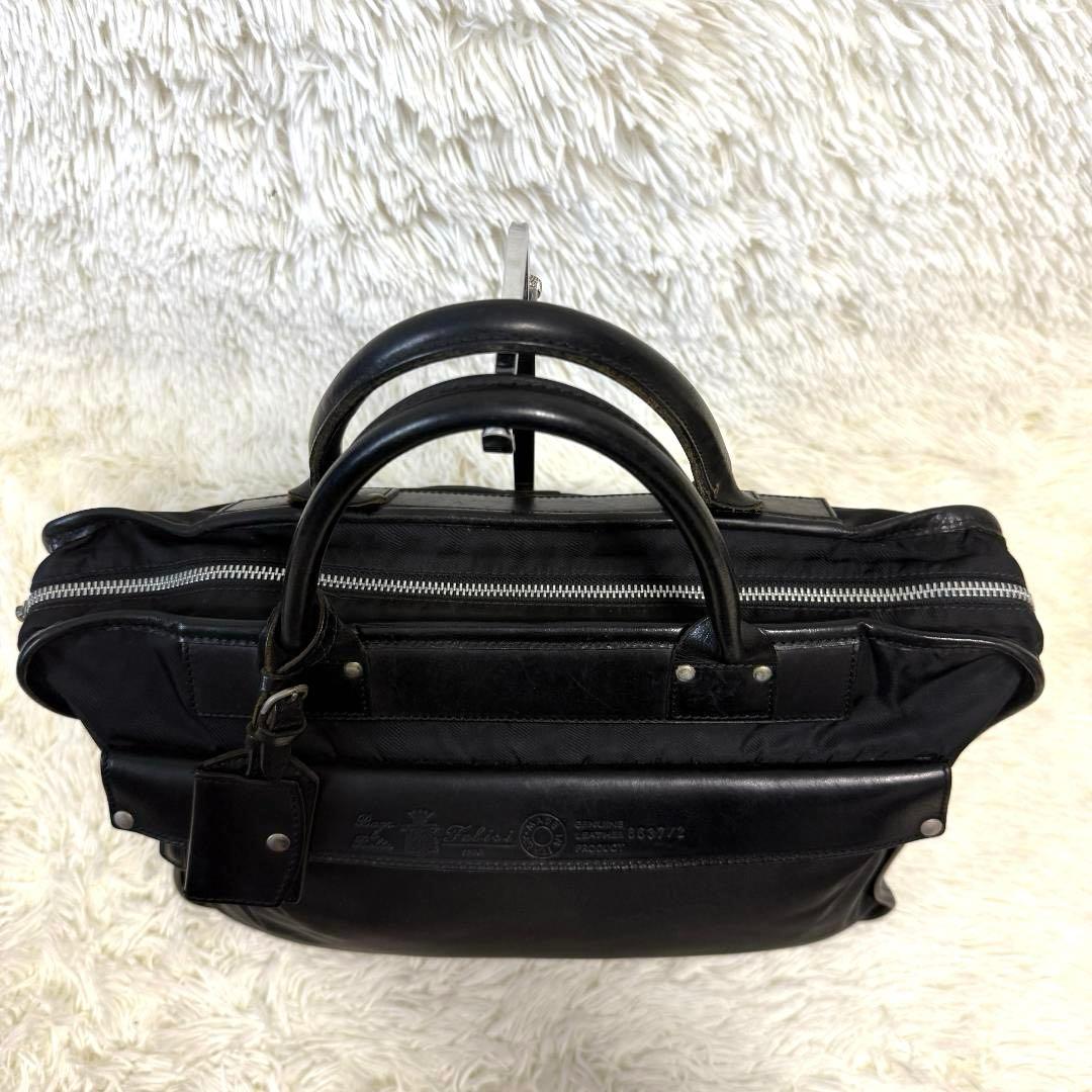 23様✨フェリージ felisi 8637 ブリーフケース ビジネスバッグ 黒