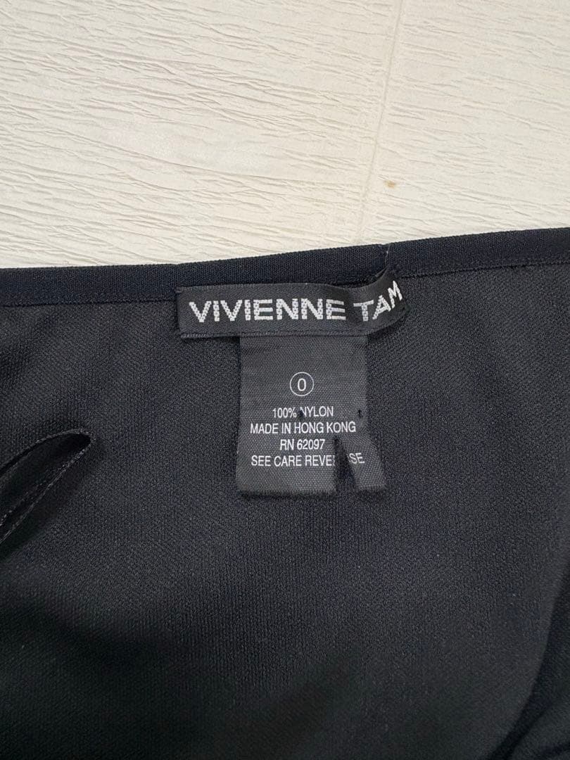 VIVIENNE TAM 短冊 スカート パワーネット 総柄 0 Sサイズ