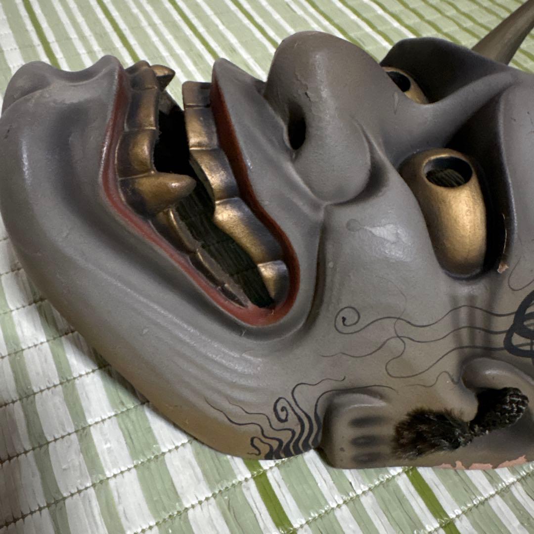 お面 能面 般若 鬼 はんにゃ 静岳作 伝統工芸 神楽面 壁掛け