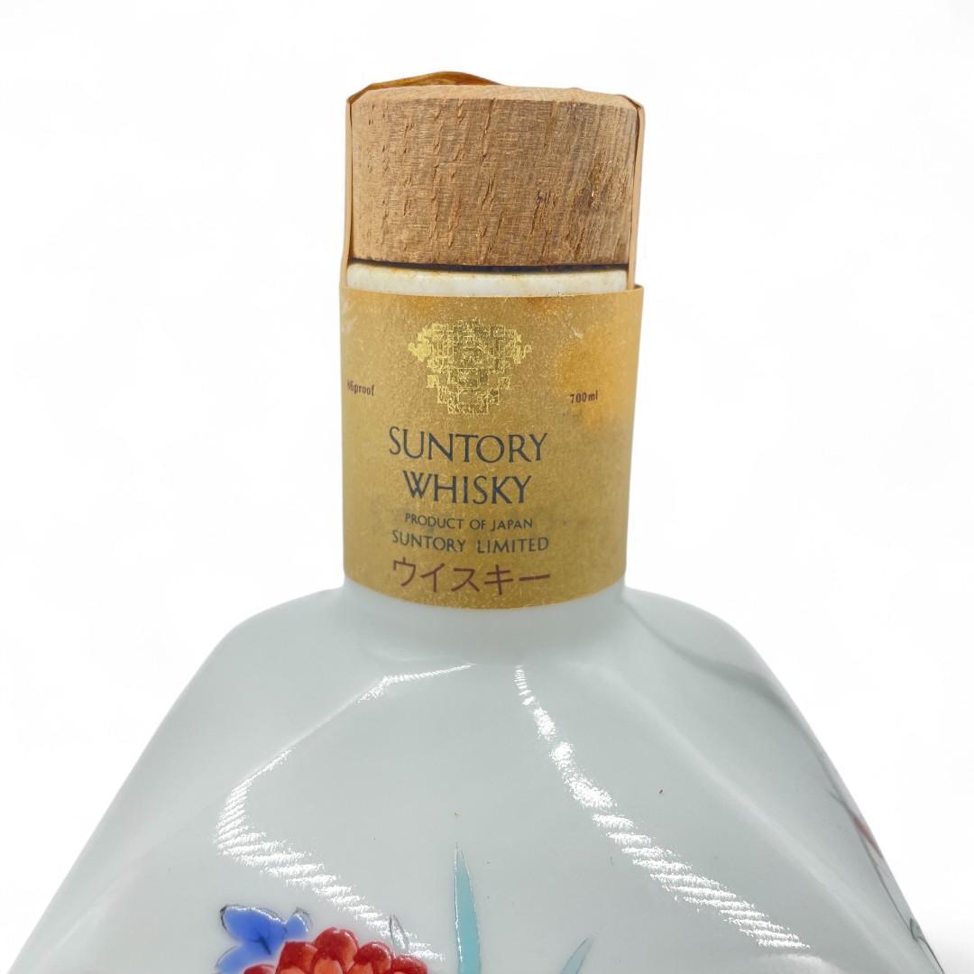 未開栓】SUNTORY ウイスキー 山錦/菊梅竹文/700ml /陶器ボトル 日本酒