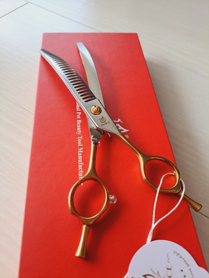 新品☆フェニーチェ 7in カーブセニングシザー☆トリミングシザー