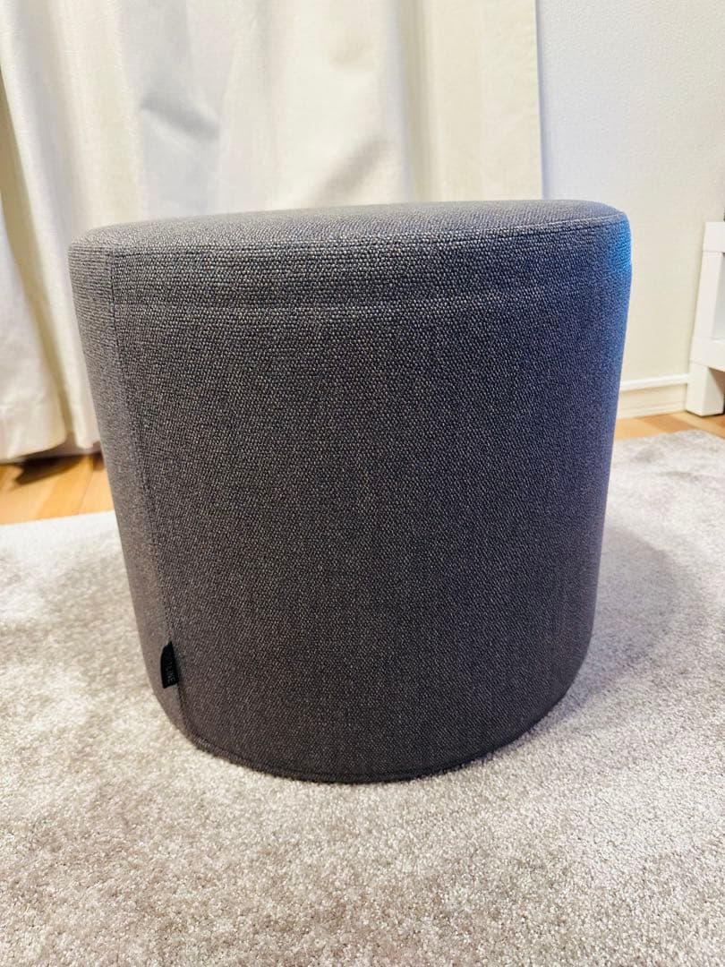 ACTUS アクタス　グレー ファブリック スツール 収納ボックス