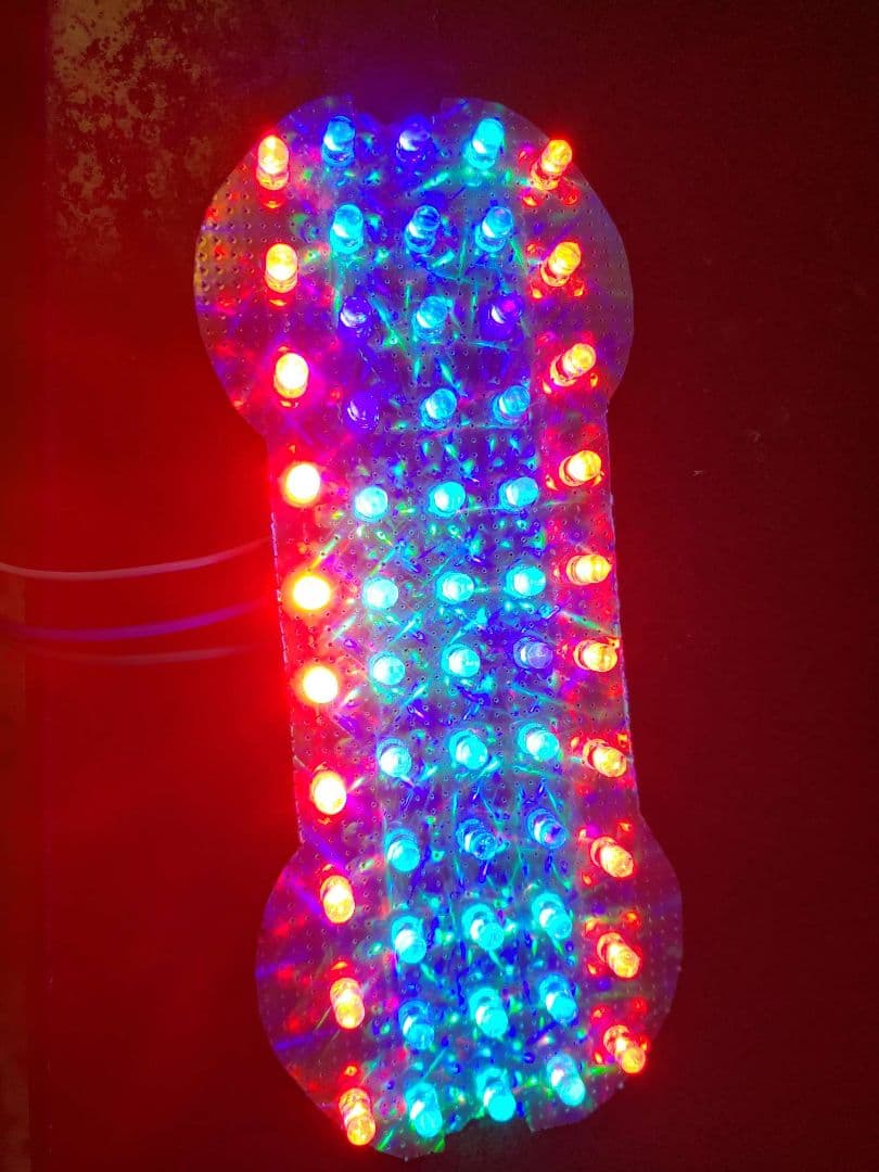 GT380 サンパチ 流れるようなLED くるくるテールランプ レインボー