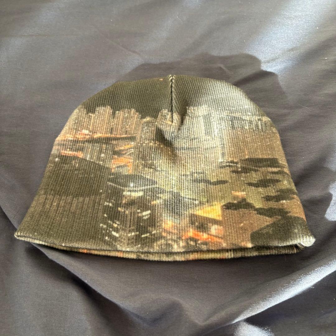 shury 風景プリント ニット帽