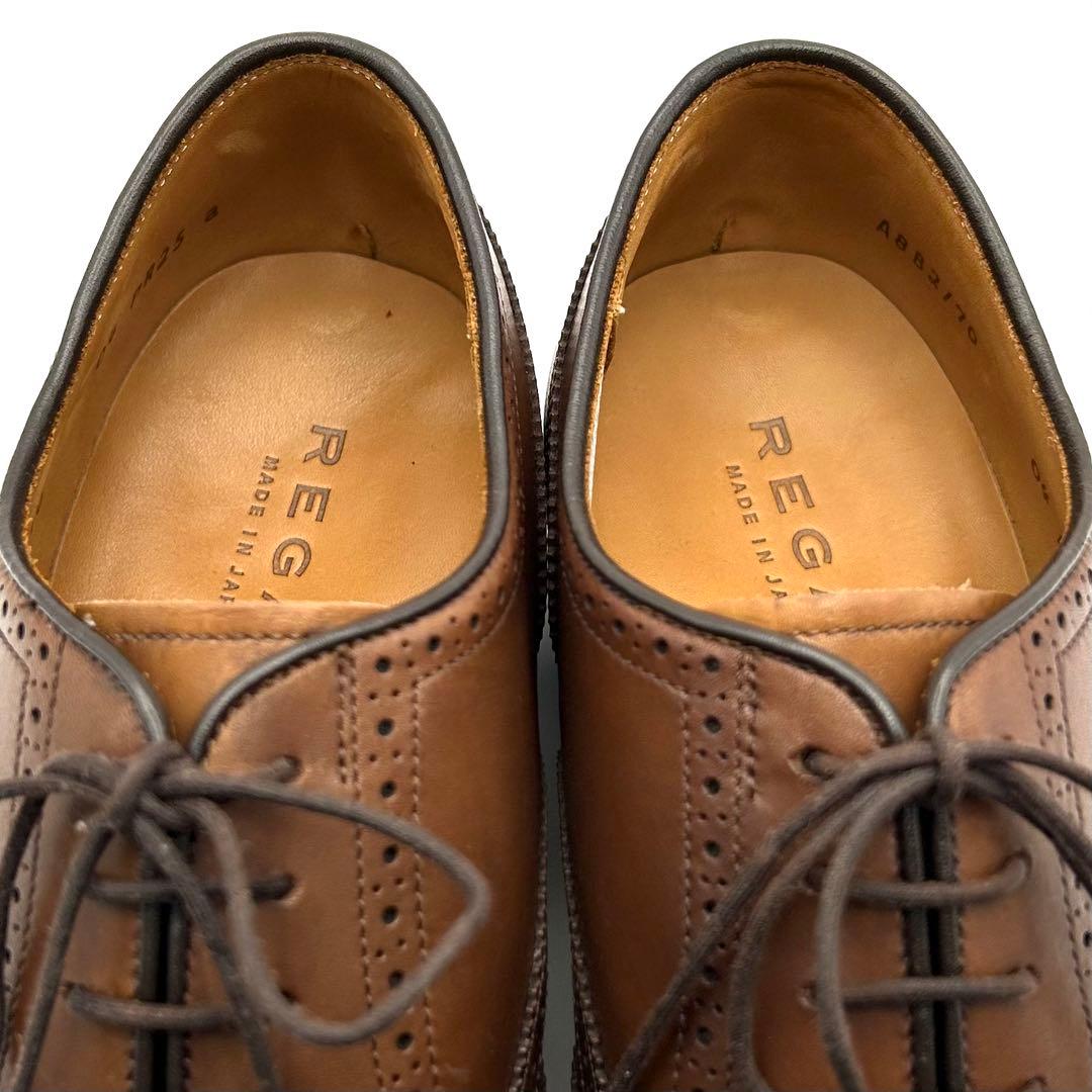 極美品✨ REGAL 【25㎝】 ビジネス ウィングチップ レザー ブラウン