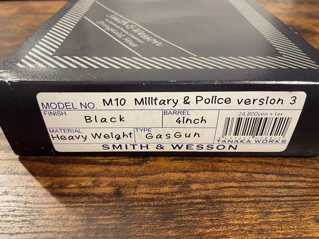 タナカ Smith & Wesson M10 4inch ブラック 箱付き