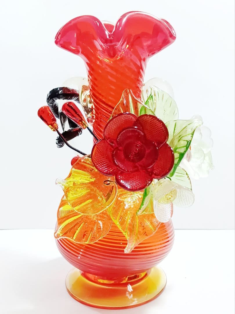 低 価格 通販ホビー・楽器・アート - 【美品】琉球ガラス 花瓶 ガラス