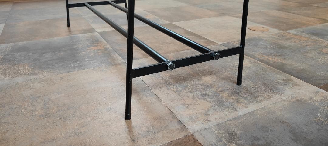 アイアン ハンガーラック 下段2本 店舗什器 分解 スチール 展示 棚 仕入れ