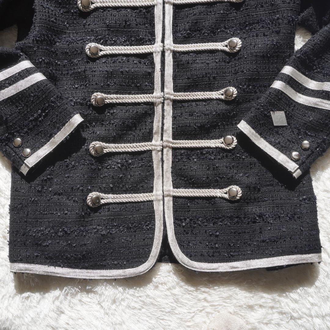 美品 コンダクター　MIXED TWEED OFFICER JKT　ナポレオン