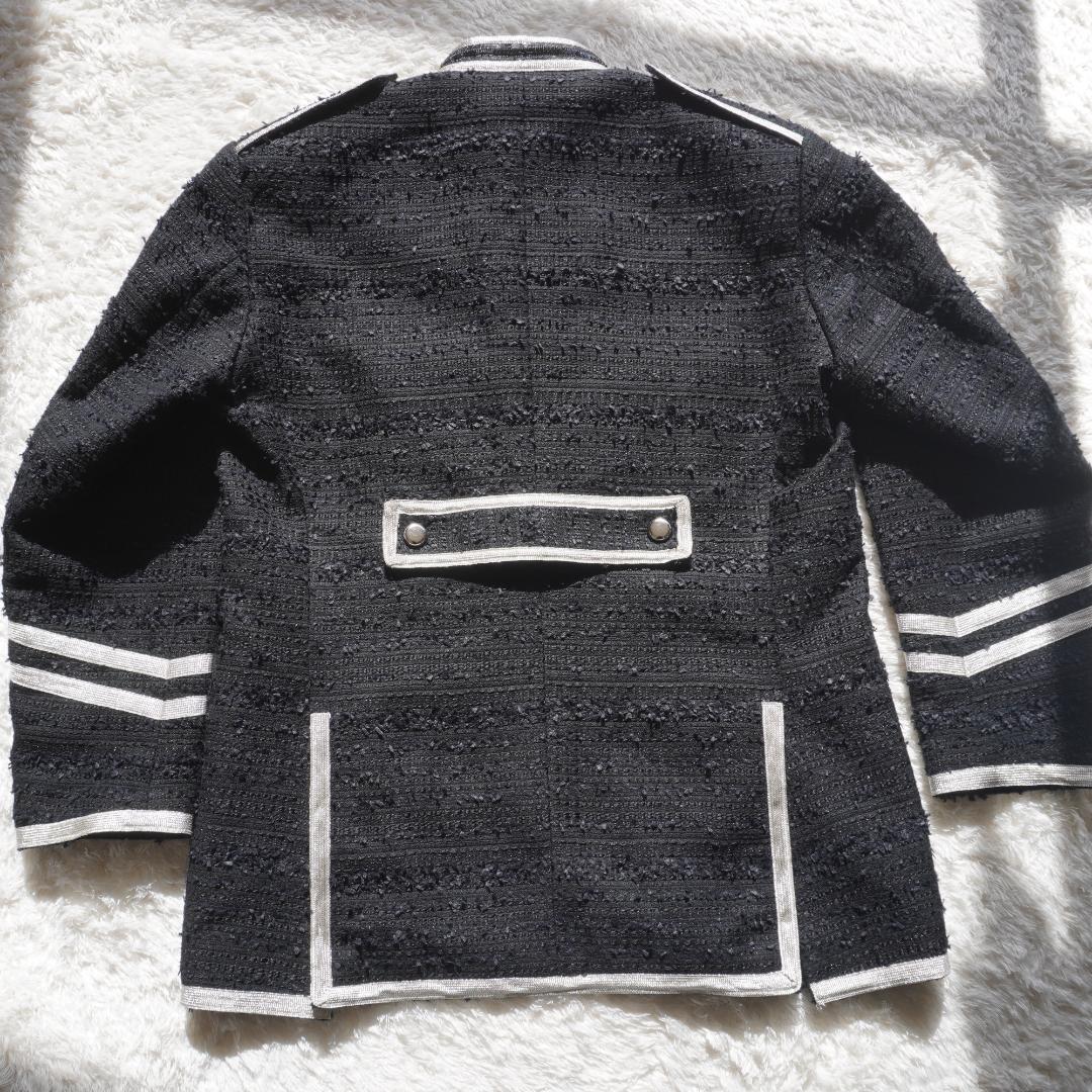 美品 コンダクター　MIXED TWEED OFFICER JKT　ナポレオン