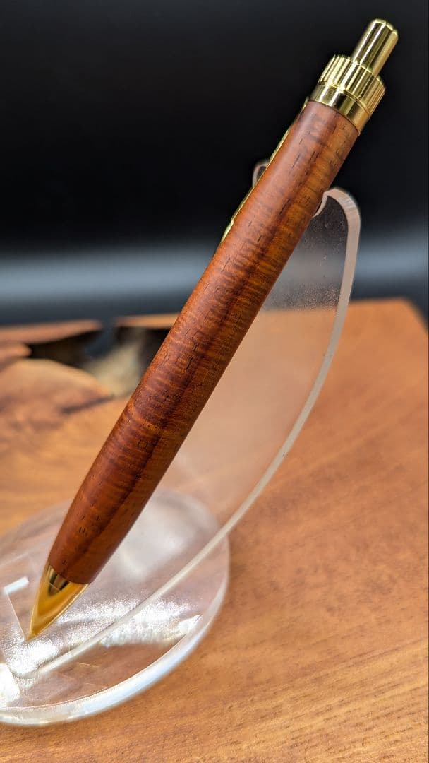 599超極上　サイアミーズローズウッド　マイクロカーリー　木軸シャーペン