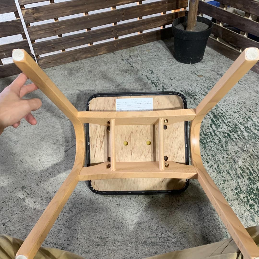 J826 秋田木工 剣持スツール PVCレザー 剣持勇