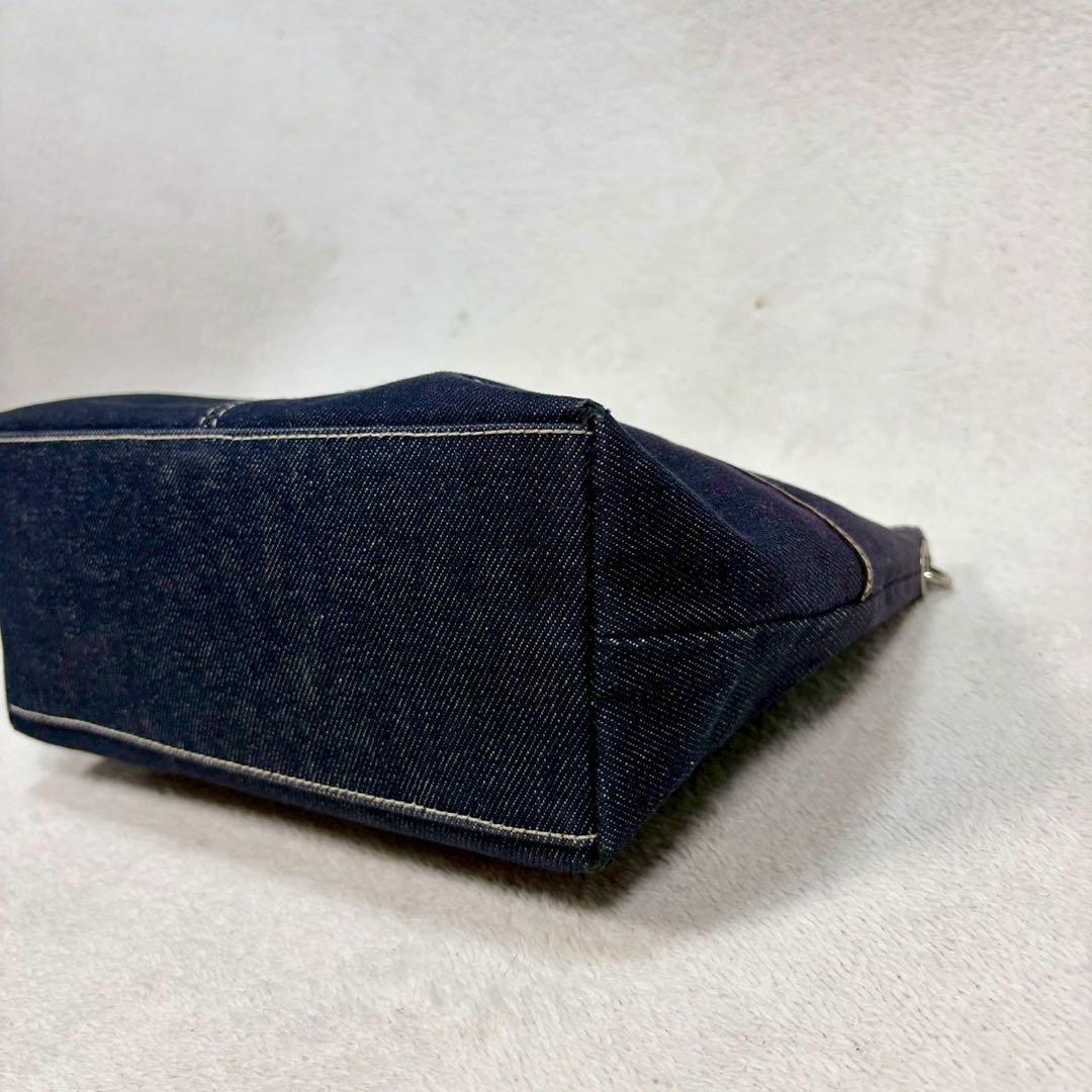 【美品✨】希少　ローレンラルフローレン　デニム　ハンドバッグ 紺色　ワンショル
