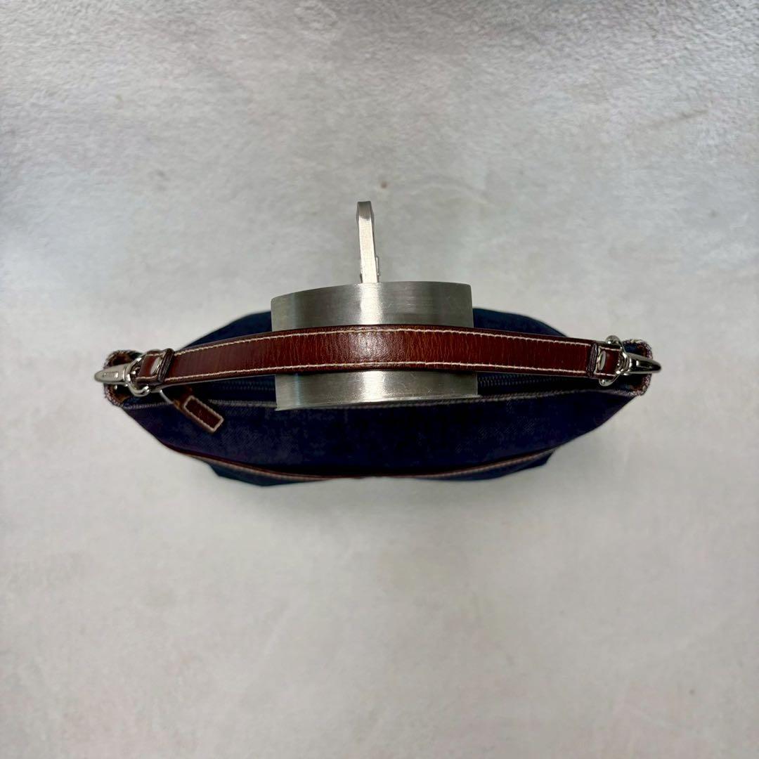 【美品✨】希少　ローレンラルフローレン　デニム　ハンドバッグ 紺色　ワンショル